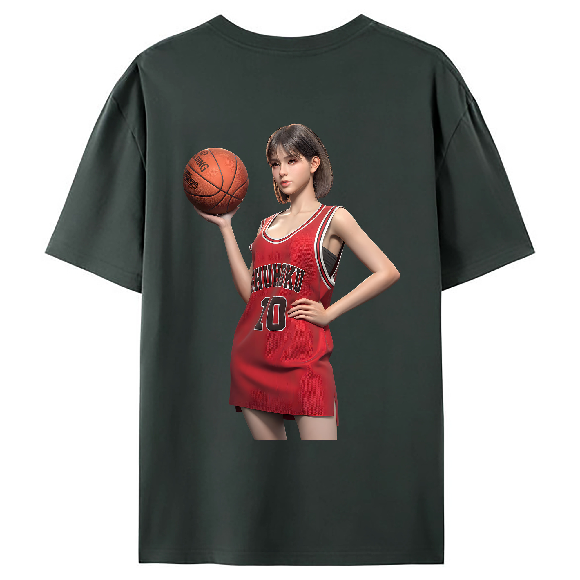（画像用） SLAM DUNK／スラムダンク 綿100％ メンズ半袖Tシャツ（バックプリント） 通気性